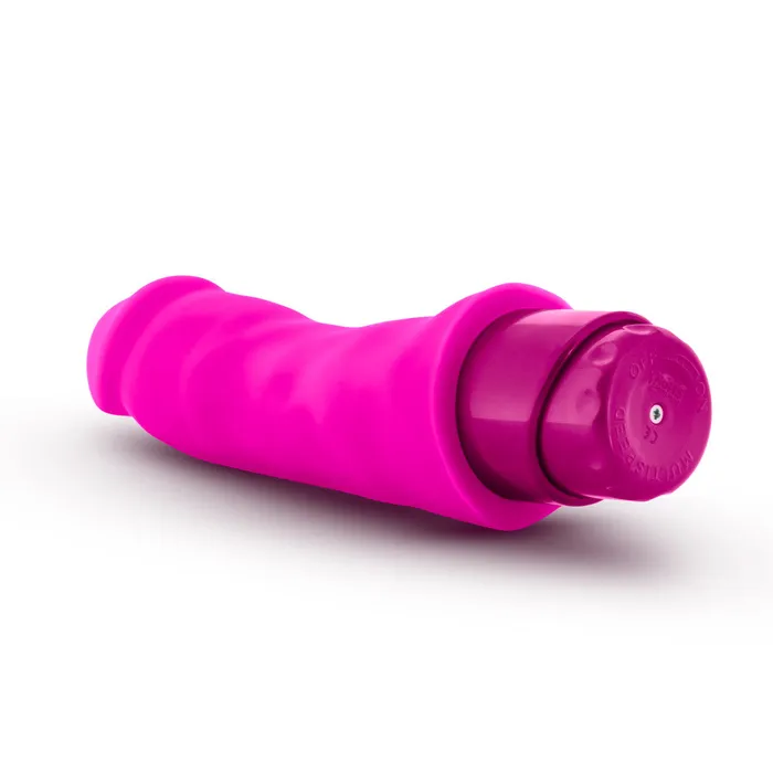 Vibrators Luxe By Blush Marco Curved GSpot Pink 775Inch Long Vibrating Dildo Blush