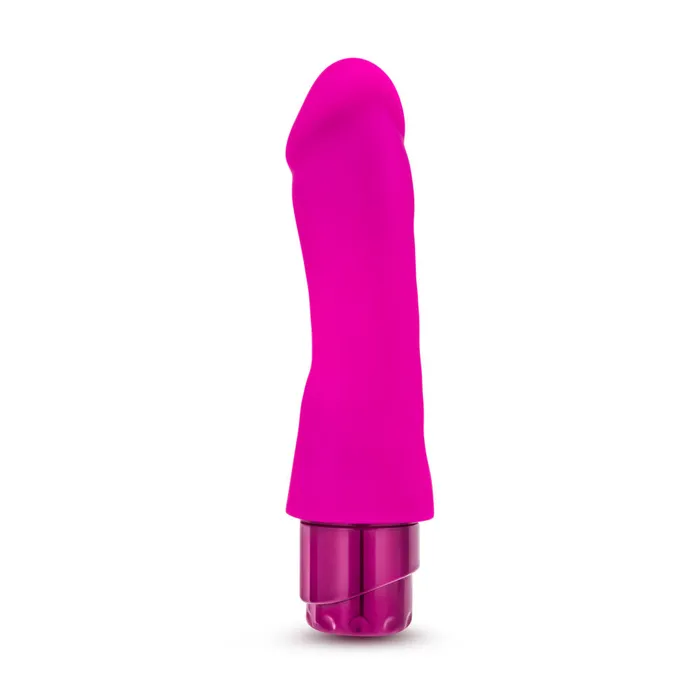 Vibrators Luxe By Blush Marco Curved GSpot Pink 775Inch Long Vibrating Dildo Blush