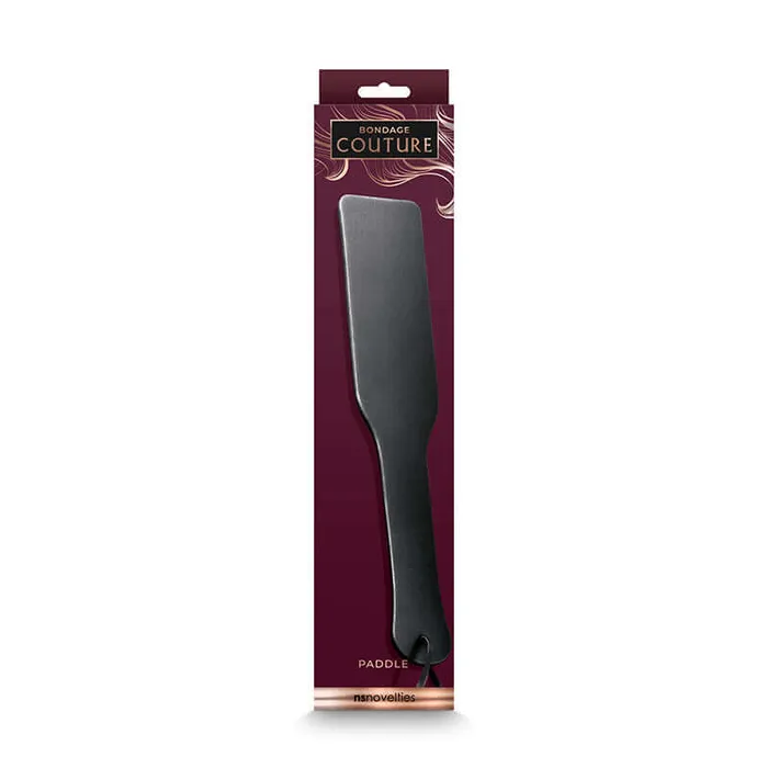 Vibrators NS Novelties Bondage Couture Paddle in Black Elegance and Desire Combined by NS Novelties