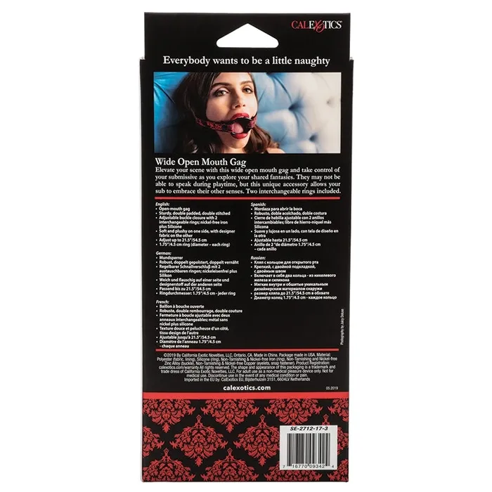 Vibrators Scandal Wide Open Mouth Gag CAL EXOTICS