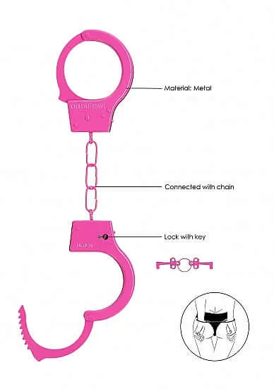 Vibrators SHOTS AMERICA Ouch Beginners Handcuffs Pink