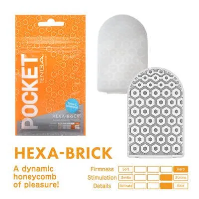 Vibrators TENGA Pocket Tenga HexaBrick Unleash a Dynamic Honeycomb of Pleasure Vibrators TENGA Pocket Tenga HexaBrick Unleash a Dynamic Honeycomb of Pleasure