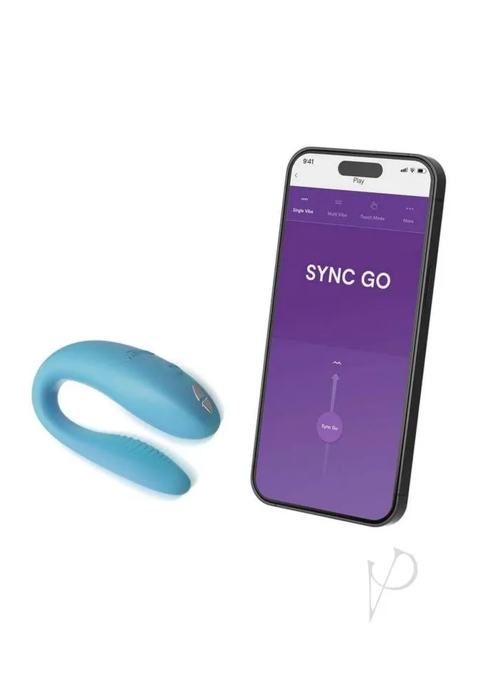 Vibrators Wevibe WeVibe Sync Go Turquoise A Lightweight Couples Vibrator for OntheGo Pleasure