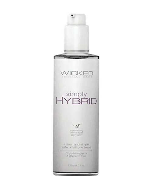 Vibrators Wicked Lubes Wicked Simply Hybrid Lube 4 Oz