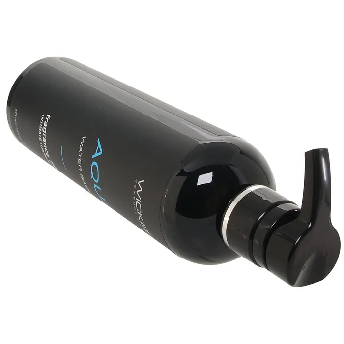 Vibrators Wicked Sensual Care Aqua Fragrance Free Water Based Lube 16oz473ml
