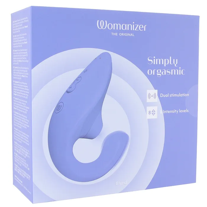 Vibrators Womanizer Womanizer Blend Dual Stimulator in Blue