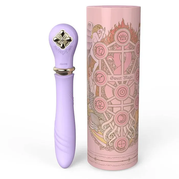 Vibrators ZALO ZALO Desire PreHeating Rechargeable Thruster Fantasy Violet