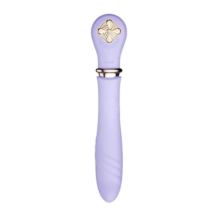 Vibrators ZALO ZALO Desire PreHeating Rechargeable Thruster Fantasy Violet