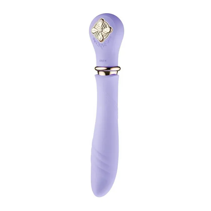 Vibrators ZALO ZALO Desire PreHeating Rechargeable Thruster Fantasy Violet