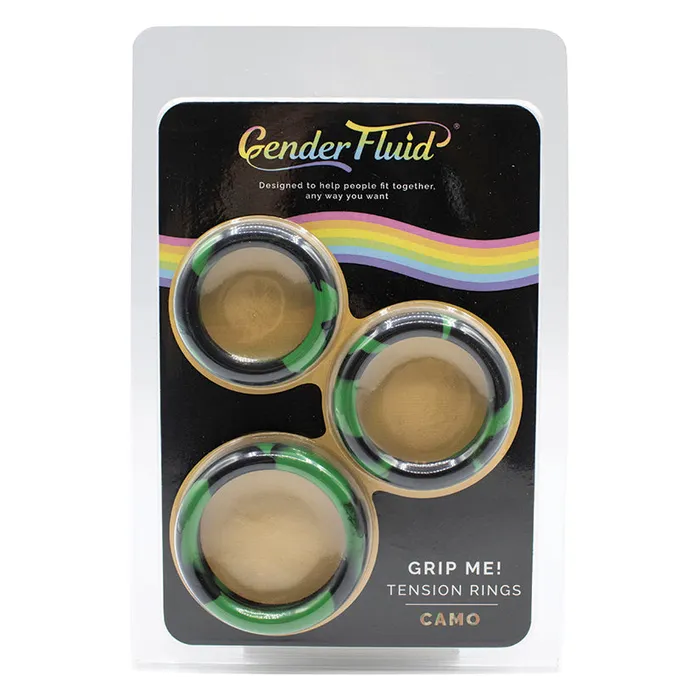 VOODOO Male Sex Toys Gender Fluid Grip Me Tension Ring SetCamo