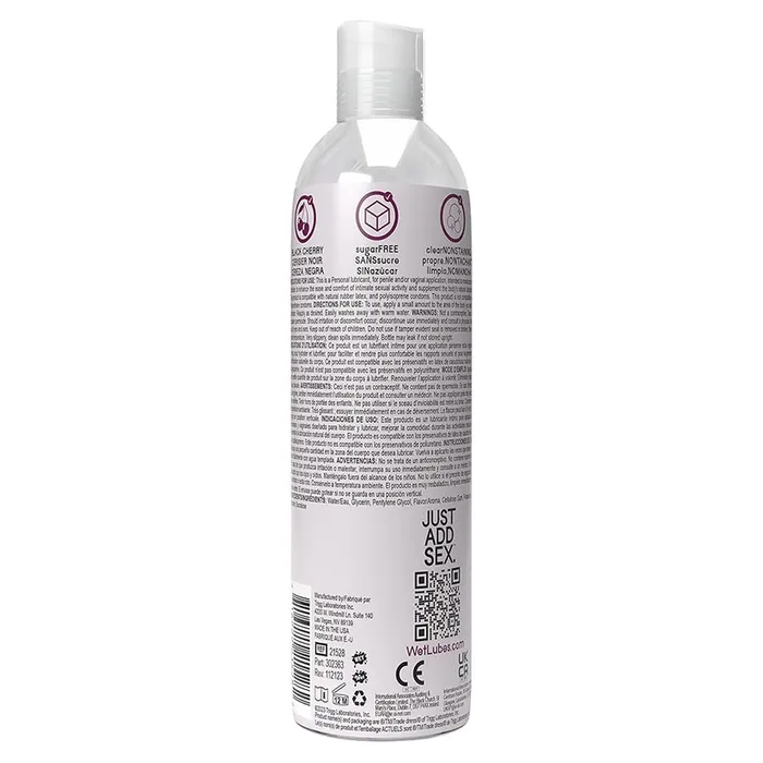 WET Anal Wet Delicious Oral Play Black Cherry Waterbased Flavored Lubricant 4oz