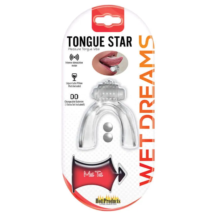 Wet Dreams Tongue Star Pleasure Tongue Vibe Elevate Oral Pleasure to Sensational Heights HOTT Products Vibrators Wet Dreams Tongue Star Pleasure Tongue Vibe Elevate Oral Pleasure to Sensational Heights HOTT Products Vibrators