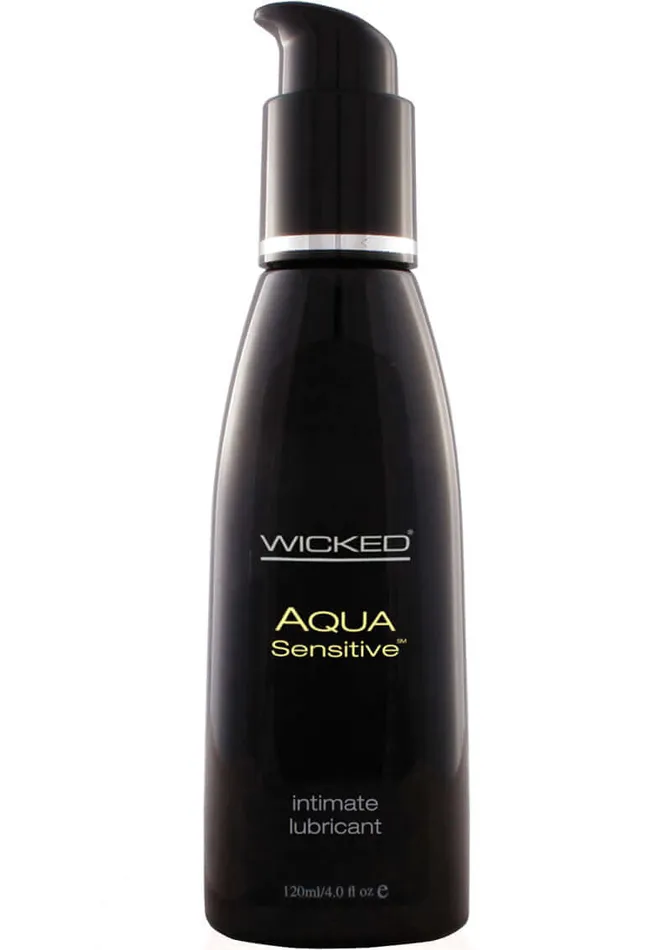 Wicked Aqua Sensitive Unscented Lube 4 Oz Gentle Lubrication for Sensitive Skin Wicked Lubes Dildos Wicked Aqua Sensitive Unscented Lube 4 Oz Gentle Lubrication for Sensitive Skin Wicked Lubes Dildos