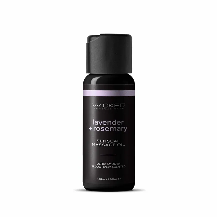 Wicked Lubes Couples Wicked Lavender Rosemary Sensual Massage Oil 4 oz