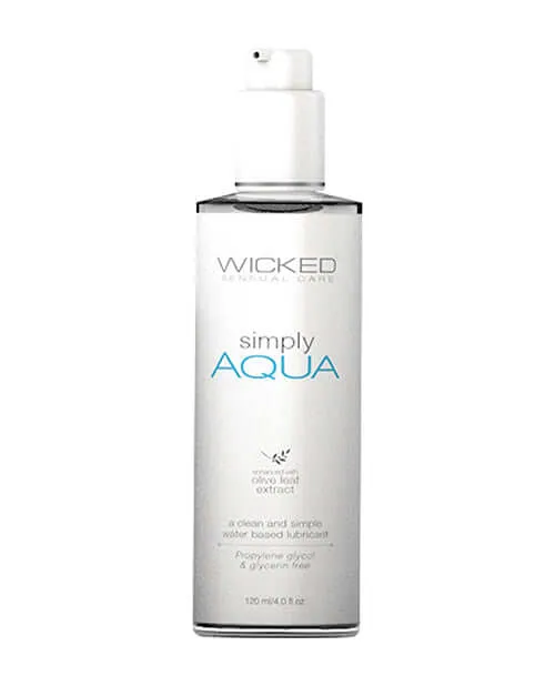 Wicked Lubes Vibrators Wicked Simply Aqua Lube 4 oz Tube Clean Natural VeganFriendly Lubrication for Ultimate Pleasure Wicked Lubes Vibrators Wicked Simply Aqua Lube 4 oz Tube Clean Natural VeganFriendly Lubrication for Ultimate Pleasure