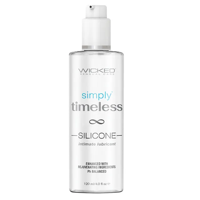 WICKED SENSUAL Lubricants Wicked Simply Timeless Silicone Based Lubricant 4oz WICKED SENSUAL Lubricants Wicked Simply Timeless Silicone Based Lubricant 4oz