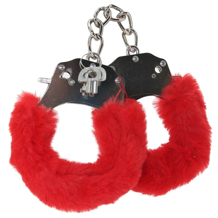 XGen Vibrators WhipSmart Classic Furry Cuffs in Red