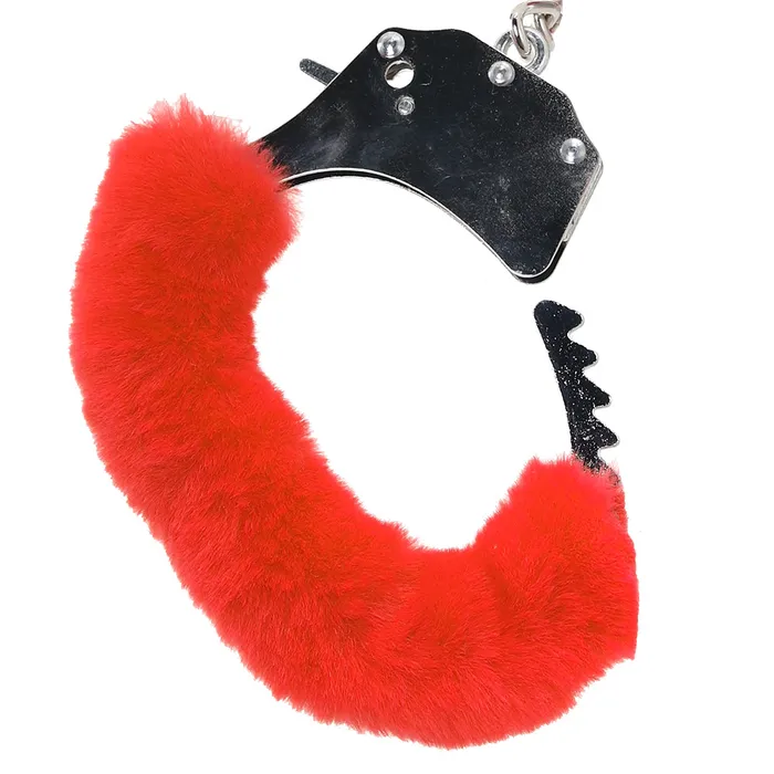 XGen Vibrators WhipSmart Classic Furry Cuffs in Red