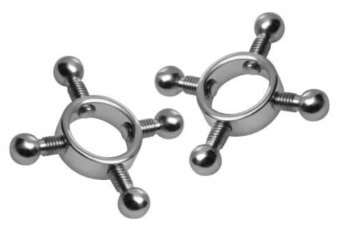 XR Brands Anal Master Series Rings Of Fire Nipple Press Set