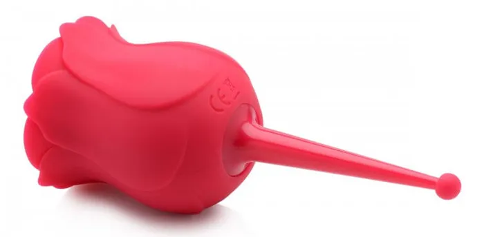 XR Brands Bloomgasm The Rose Buzz DualEnded AirStim Rose Unleash Your Sensuality Vibrators