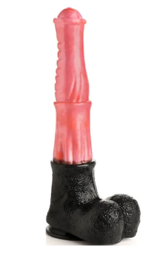 XR Brands Female Sex Toys CREATURE COCKS Giant Centaur XL Silicone Dildo Long Ribbed Fantasy Dildo