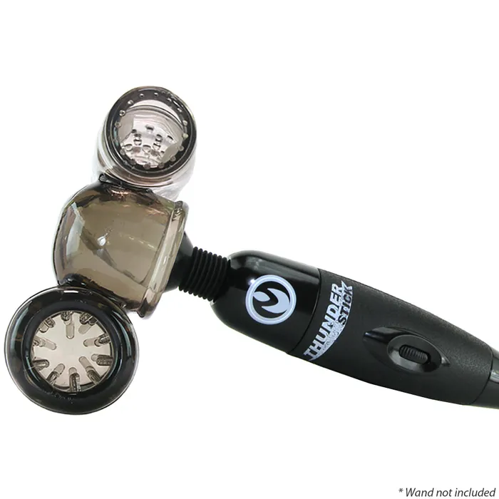 XR Brands Female Sex Toys Master Series Thunder Stroke 2 in 1 Wand Attachment XR Brands Female Sex Toys Master Series Thunder Stroke 2 in 1 Wand Attachment