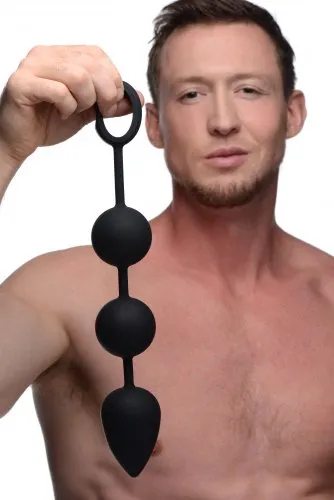 XR Brands Male Sex Toys Experience Intense Sensations with the Tom of Finland Large Weighted Anal Ball Plug XR Brands Male Sex Toys Experience Intense Sensations with the Tom of Finland Large Weighted Anal Ball Plug