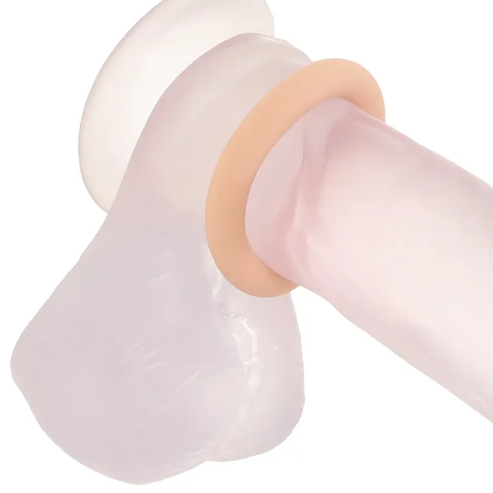 XR Brands Male Sex Toys Jock Discreet Silicone Cock Ring Set in Light