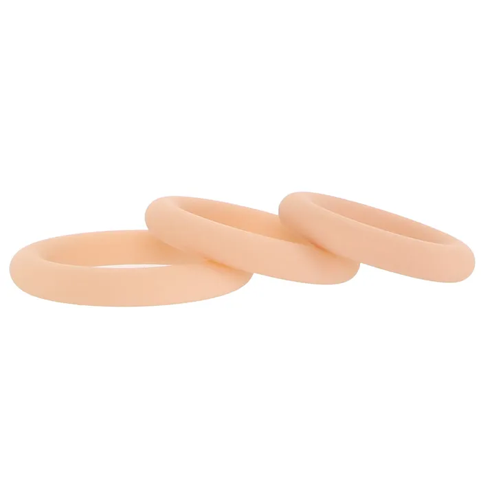 XR Brands Male Sex Toys Jock Discreet Silicone Cock Ring Set in Light
