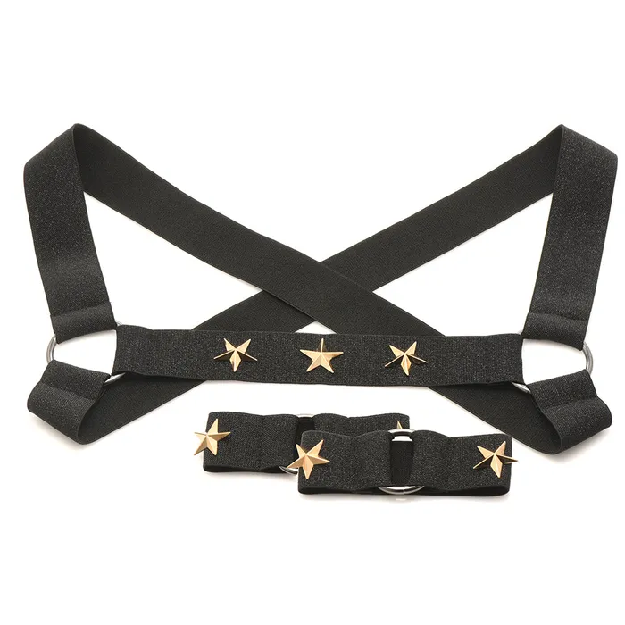 XR Brands Master Series Rave Harness Elastic Chest Harness M Female Sex Toys