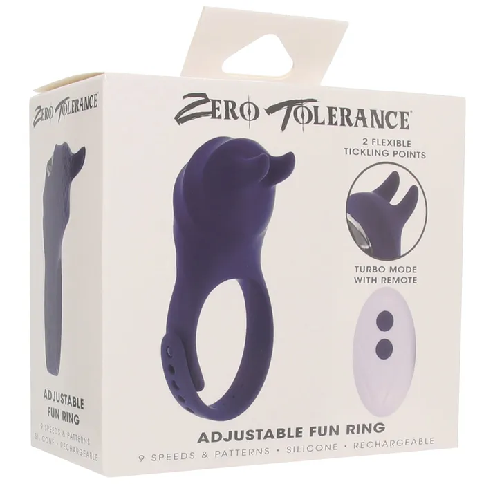 Zero Tolerance Adjustable Remote Fun Ring Vibe Evolved Novelties Anal