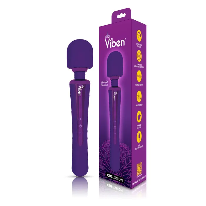 MyPleasure Vibrators Obsession Violet Intense Wand Massager MyPleasure Vibrators Obsession Violet Intense Wand Massager